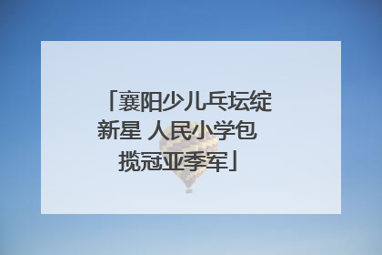 襄阳少儿乓坛绽新星 人民小学包揽冠亚季军