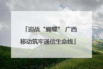 迎战“蝴蝶” 广西移动筑牢通信生命线