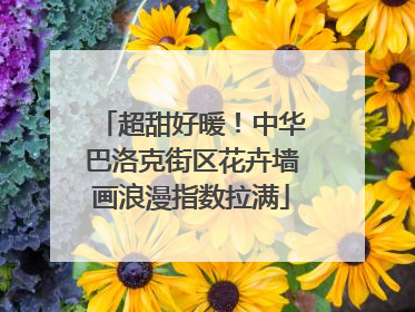超甜好暖！中华巴洛克街区花卉墙画浪漫指数拉满