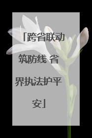 跨省联动筑防线 省界执法护平安
