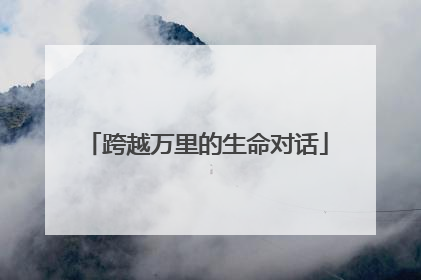 跨越万里的生命对话