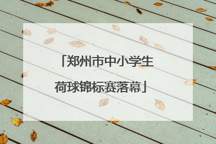 郑州市中小学生荷球锦标赛落幕