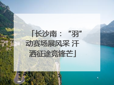 长沙南：“羽”动赛场展风采 汗洒征途竞锋芒
