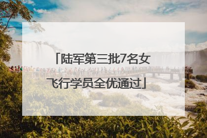 陆军第三批7名女飞行学员全优通过