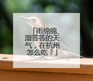 雨绵绵、湿答答的天气，在杭州怎么吃？