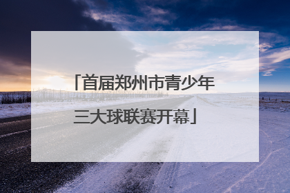 首届郑州市青少年三大球联赛开幕