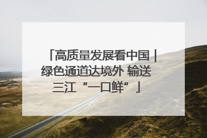 高质量发展看中国｜绿色通道达境外 输送三江“一口鲜”