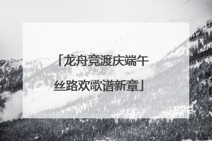 龙舟竞渡庆端午 丝路欢歌谱新章