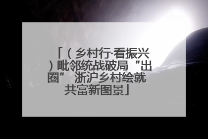 （乡村行·看振兴）毗邻统战破局“出圈” 浙沪乡村绘就共富新图景