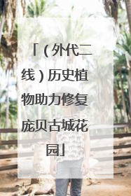 （外代二线）历史植物助力修复庞贝古城花园