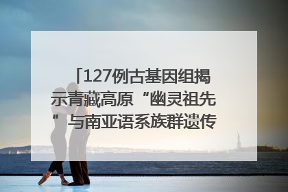 127例古基因组揭示青藏高原“幽灵祖先”与南亚语系族群遗传起源｜封面科考队