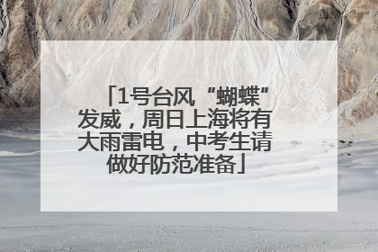 1号台风“蝴蝶”发威，周日上海将有大雨雷电，中考生请做好防范准备