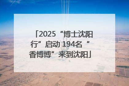 2025“博士沈阳行”启动 194名“香博博”来到沈阳