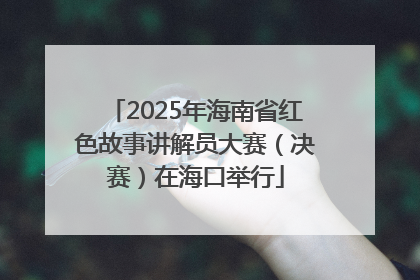 2025年海南省红色故事讲解员大赛（决赛）在海口举行