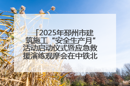 2025年邳州市建筑施工“安全生产月”活动启动仪式暨应急救援演练观摩会在中铁北京局邳州市中医院项目成功举办