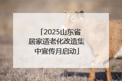 2025山东省居家适老化改造集中宣传月启动