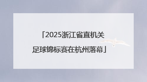 2025浙江省直机关足球锦标赛在杭州落幕