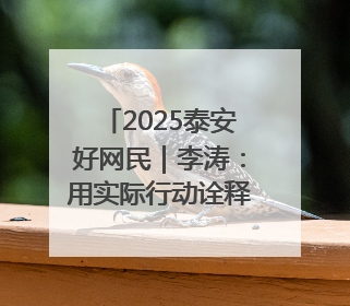 2025泰安好网民｜李涛：用实际行动诠释新时代青年责任与担当