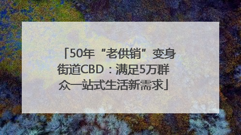 50年“老供销”变身街道CBD：满足5万群众一站式生活新需求